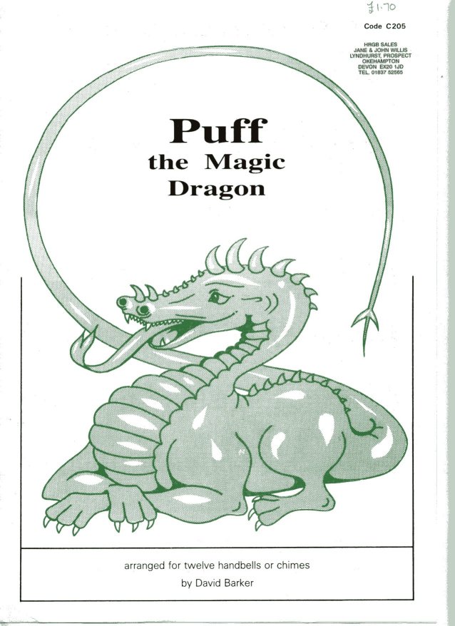 Puff the Magic Dragon (C205) 12 bell Staff